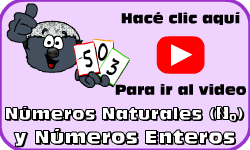 Hac clic aqu para ir al video de Nmeros Naturales (N0) y Nmeros Enteros